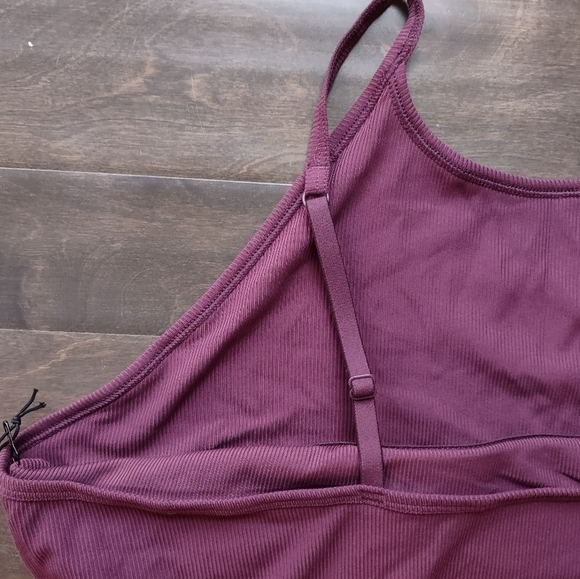 Girlfriend Collective Berry Marlow High Neck Brief Bodysuit NWT - Picture 8 of 11